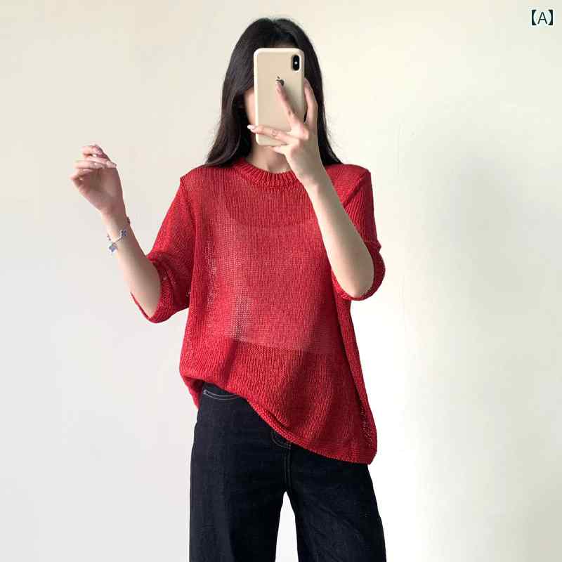 接触冷感 トップス レディース 半袖 夏用 ひんやり 涼しい 大きいサイズ 体型カバー ゆったり Tシャツ風 カットソー 大人かわいい 30代 40代