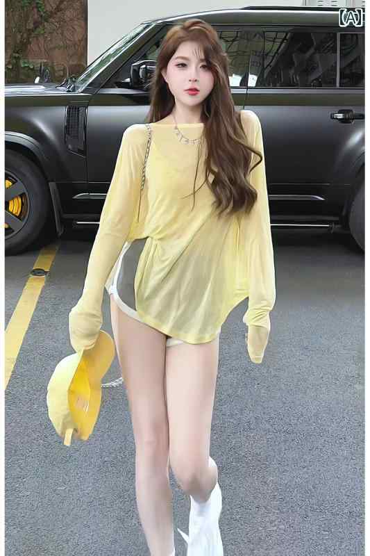 接触冷感 トップス レディース 半袖 夏用 ひんやり 涼しい 大きいサイズ 体型カバー ゆったり Tシャツ風 カットソー 大人かわいい 30代 40代