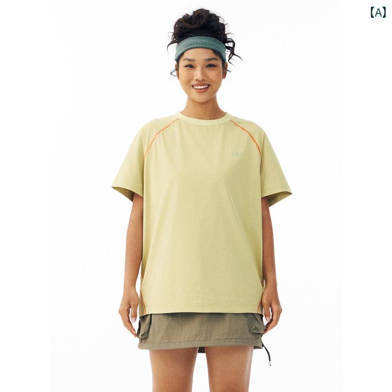 接触冷感 トップス レディース 半袖 夏用 ひんやり 涼しい 大きいサイズ 体型カバー ゆったり Tシャツ風 カットソー 大人かわいい 30代 40代|バランスケア 店