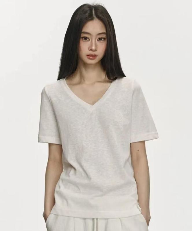 接触冷感 トップス レディース 半袖 夏用 ひんやり 涼しい 大きいサイズ 体型カバー ゆったり Tシャツ風 カットソー 大人かわいい 30代 40代