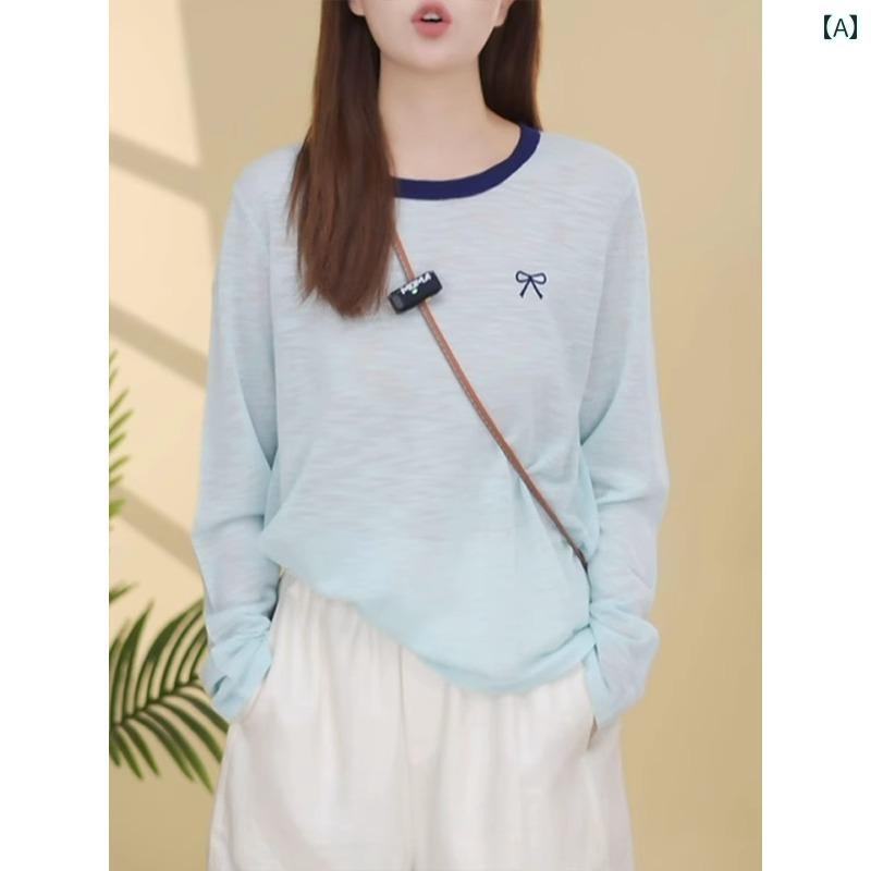 接触冷感 トップス レディース 半袖 夏用 ひんやり 涼しい 大きいサイズ 体型カバー ゆったり Tシャツ風 カットソー 大人かわいい 30代 40代