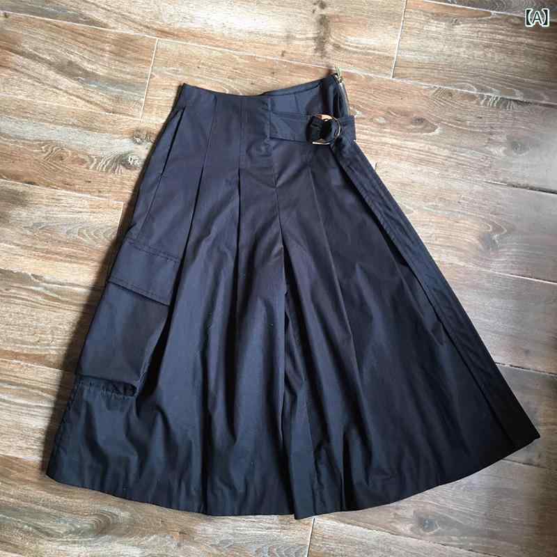 レディースワイドパンツ シンプル 大人カジュアル の 婦人服の 中で 性が クール 風の 2333mmの ワイド レギンスの ズボンの 高さ 腰の 金属は カジュアル ズボンを 掛けます。
