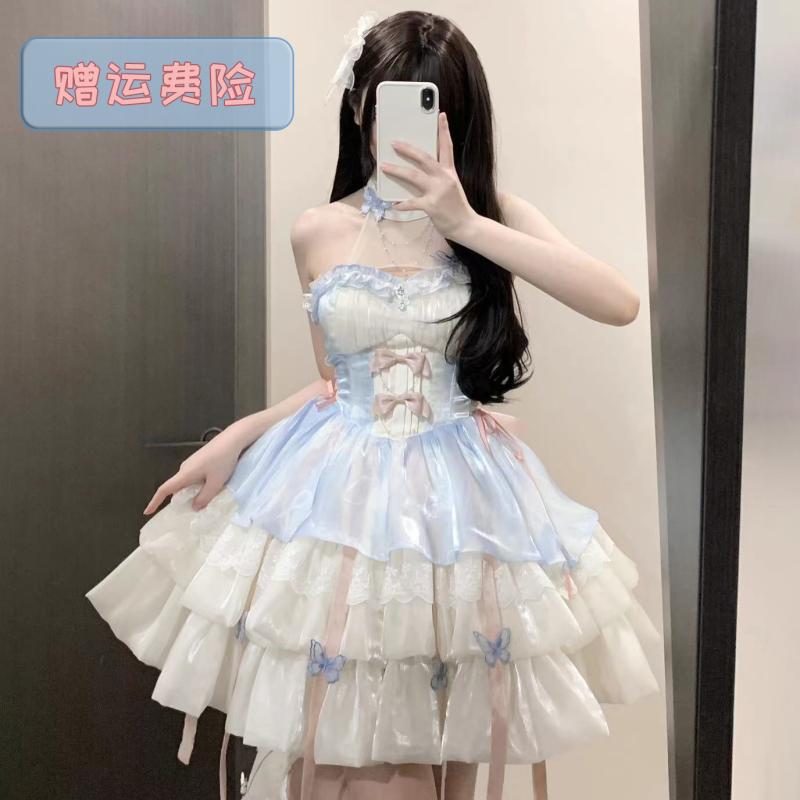 かわいい 姫様 変装 仮装 ロリータ服 ふんわり ワンピース ロリータ ドレス コスプレ 神の 約束を 愛する ロリータ 花嫁 バレエ スタイル プリンセス 成人 誕生日 プレゼント ショート スカート コス プラティ コドン|バランスケア 店