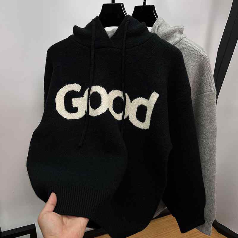 パーカー メンズ フード付き 秋冬 保温 厚手 ゆったり ニット アウター リラックススタイル ゆったりシルエット 暖か コットン混 普段使い｜バランスケア　店