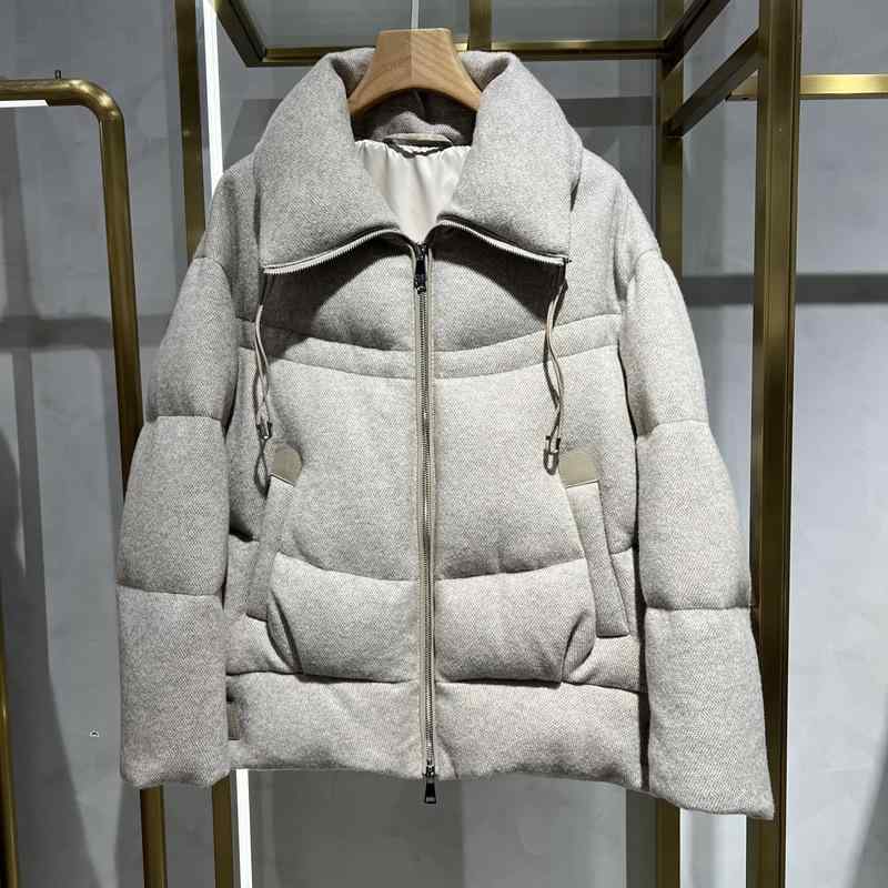 落ちこむ上衣 レディース 羊毛 カシミヤ 御前上等感 90% ホワイトグースダウン 朦々たる アウター 情の籠もった 延性のある 好いたらしい 秋冬 通い用 普段使い走り 軽さ 吸湿速乾