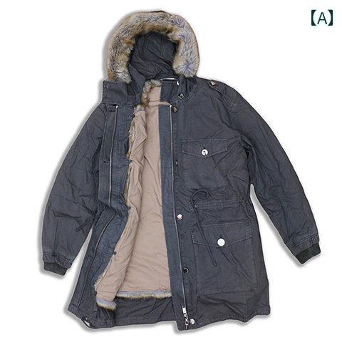 厚地の外套 上衣 レディース 中長 秋冬 生あたたかい 分かりやすい かっこ良い 心地好い 流行り物 お出かけ アウター 使い分かりやすい 助けになる 薄墨色 青色 カーキ トップス-パーカー-メンズファッション