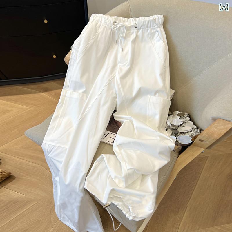 パラシュートオーバーオール ストレート ワイド パンツ アンブレラ レディース ハイウエスト 作業着 仕事着 ワークウェア 秋 シンプル おしゃれ カジュアル ファッション お出かけ アウター 使いやすい 便利