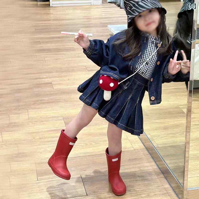 長靴 晴雨兼用 女性 レディース アウトドア レインブーツ ウォーター カジュアル ファッション 親子 子供用 大人用 女の子 男の子 ショート ブーツ 滑り止め