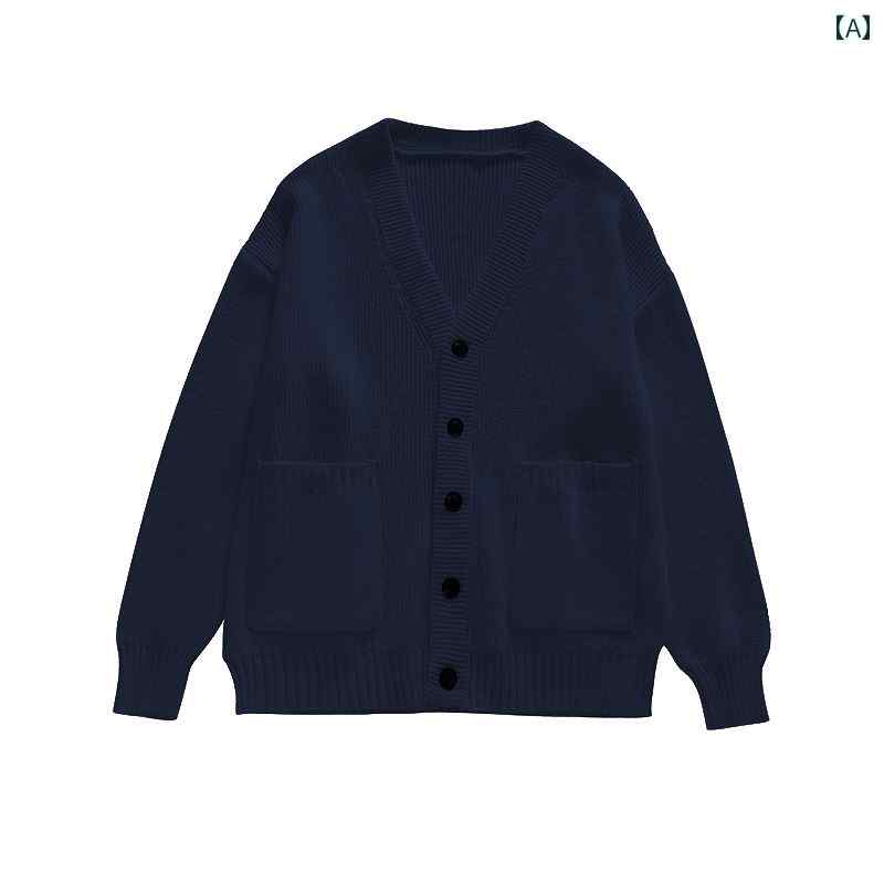 カーディガン セーター ジャケット Ｖネック レディース 春 ?・覧 ゆったり 柔らかい ニット シンプル おしゃれ カジュアル シンプル アウター ファッション 万能 便利