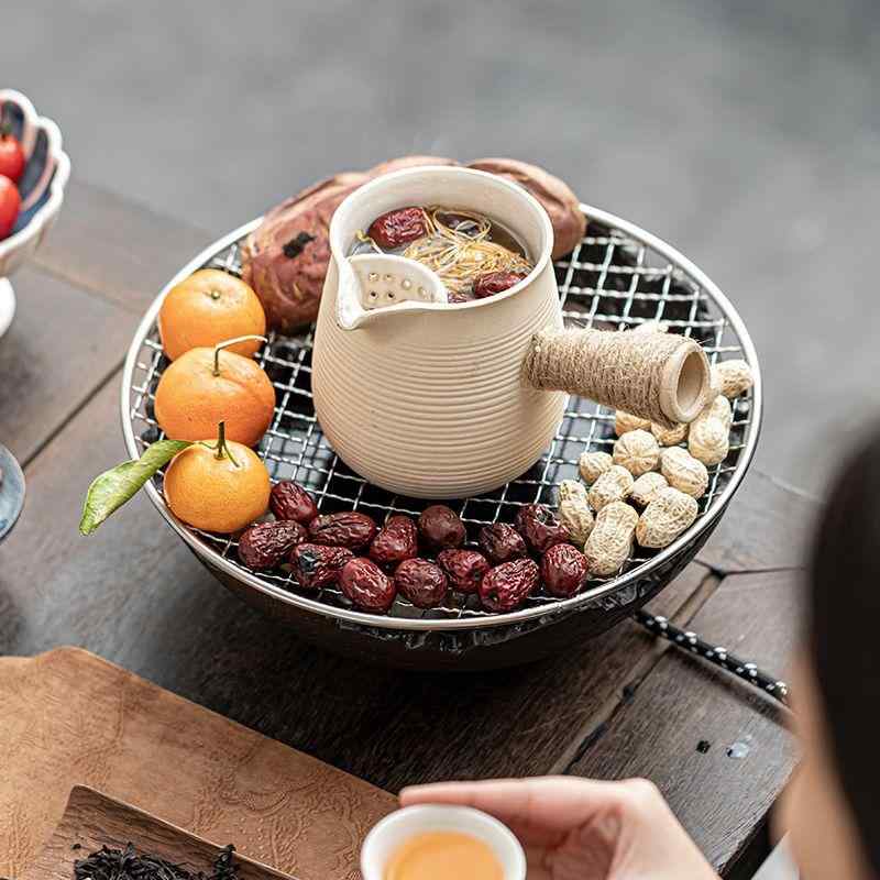 一人鍋用鍋 土鍋 かまど炊き 電気 陶器 ストーブ 製茶道具 フルセット ケトル 陶器 ポット 家庭用 レトロ|バランスケア 店