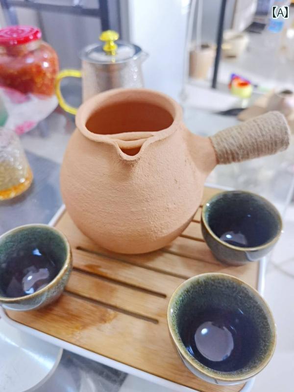 一人鍋用鍋 土鍋 陶器 薪 バーベキュー ミルクティー 缶 沸騰 ティーポット サイドハンドル フェアカップ 粘土