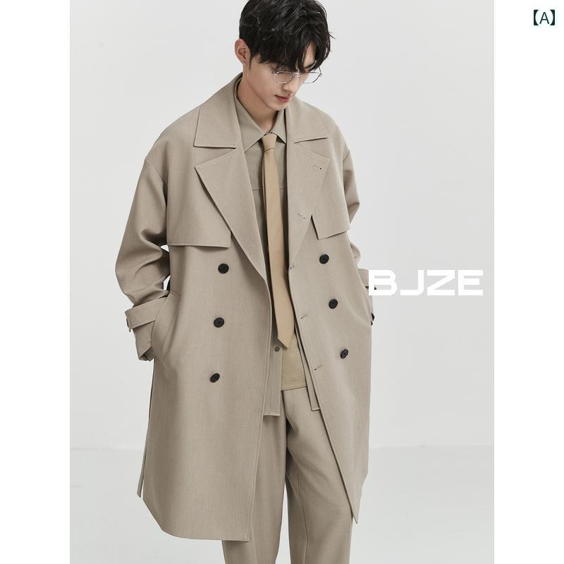 レディース 防花粉 ライナー付き ミドル丈 大きいサイズ アウター ピアジェ ザル BJZE メンズ ダブルブレスト クラシック ブリ ティッシュ コート ミドル 丈 春秋 ウインドブレーカー|バランスケア 店