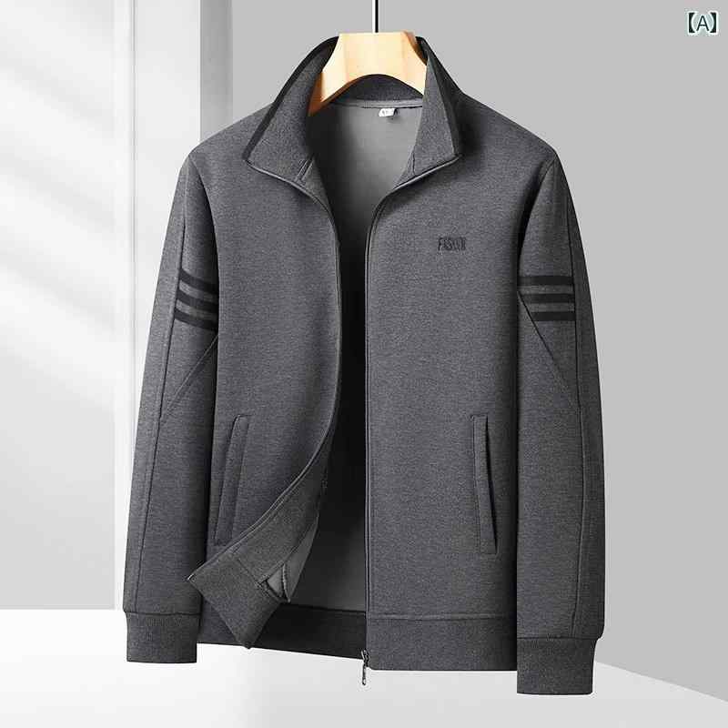 テーラードジャケット メンズ 長袖 カットソー シャツジャケット 春秋 トラッド アメカジ カジュアル 秋 秋服 春服 夏服 ビジネス 男性用 スポーツウェア 春夏 単層 薄手 セーターお父さん用 ランニング カジュアル 朝 運動 ジャケット