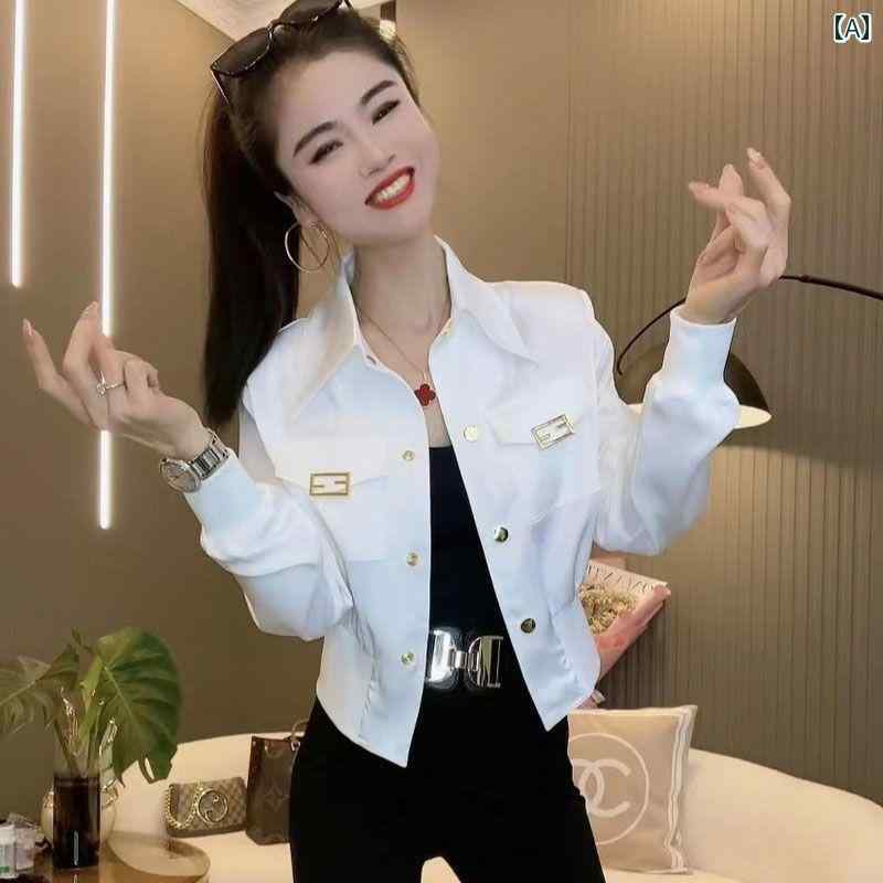 テーラードジャケット メンズ 長袖 カットソー シャツジャケット 春秋 トラッド アメカジ カジュアル 秋 秋服 春服 夏服 ビジネス 通勤に 最適な 精巧 ファッション 韓国 ポロ カラー ジャケット 女性用 2025 春 シングルブレスト トップ