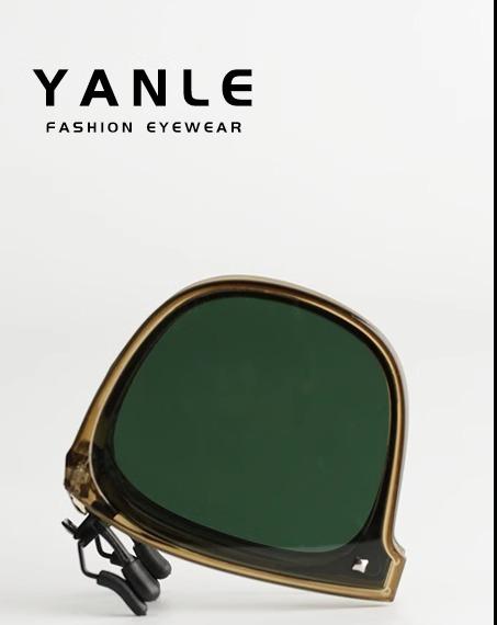 眼鏡 ひな形 今めかしい Yanle 折りたたみ 黒眼鏡 ゼムクリップ 動かす メンズ レディースが フリップ引き上げる できる 偏光 近眼 眼鏡 専用