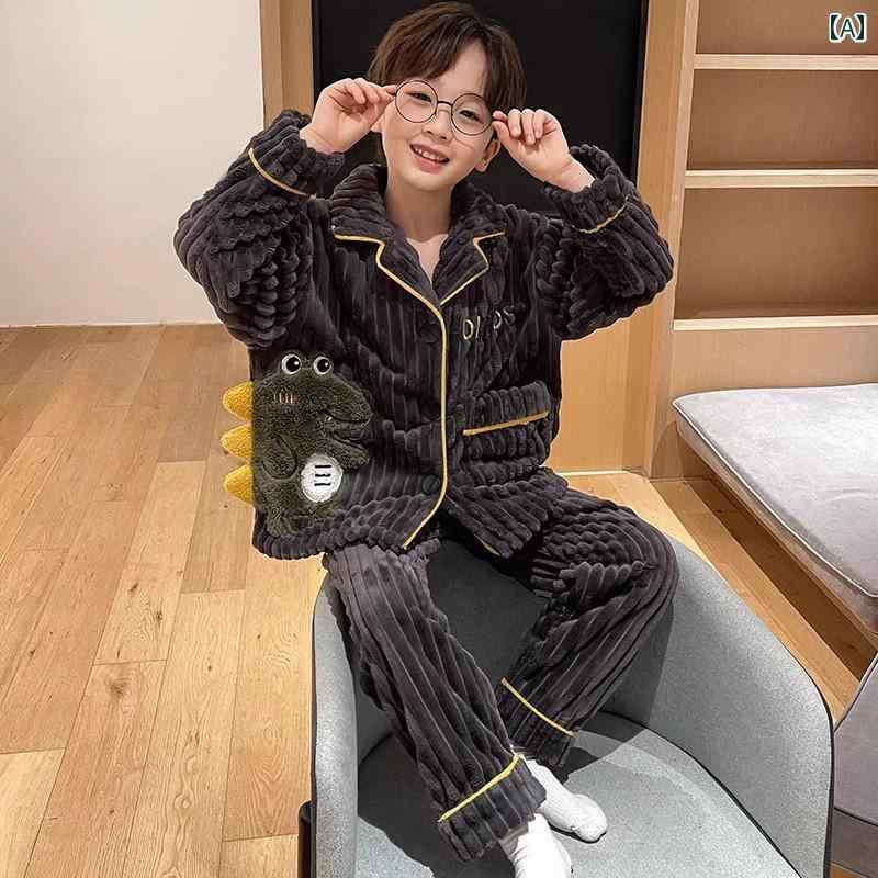 子供 パジャマ かわいい ファッション 安眠アーティファクト 春秋冬 ベルベット フランネル 室内向け
