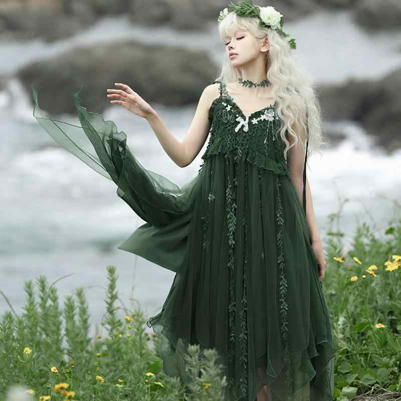 ワンピース 病みかわいい プリンセスドレス ロリータ服 リボン コスチューム コスプレ衣装 ロリータ　ドレス　コスプレ ロリータ チャイナ風 文学 レトロ フェアリー jsk デイリー ロリータドレス 夏