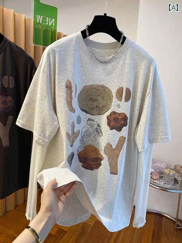 紋章 うしろ側刷り上げる ワンポイント刷り上げる アウトドア 表どおり アメカジ 古着MIX 白いこと 黒いこと パープル 青色 カーキ 御前上等 如何様物 背広 プルオーバー レディース 半袖 2025 ゆったり 長袖 メッシュ捩り 度合い輪っか プルオーバー 日焼押しとどめる トップス 夏