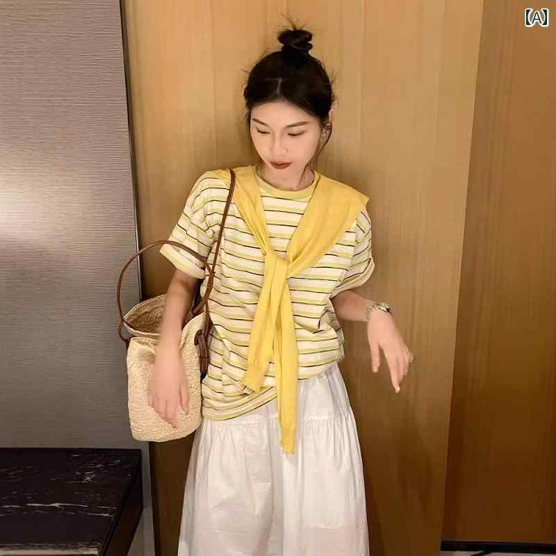カットソー ワッフル Tシャツ ゆったり シンプル カラー カジュアル おしゃれ 綺麗 トップ アメリカン フィットネス レディース イエロー レッド ブラック