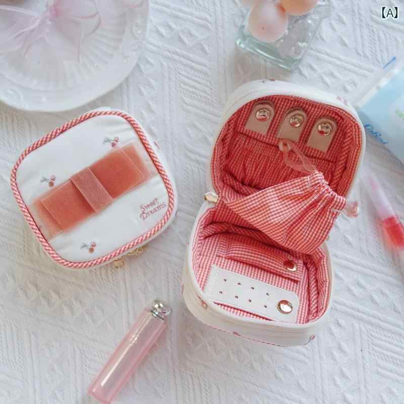 化粧ポーチかわいい 化粧品 バッグ おしゃれ 綺麗 女性用 2024年 ポータブル トラベル トイレタリー 手持ち 大容量 パーティション 収納袋 キュート