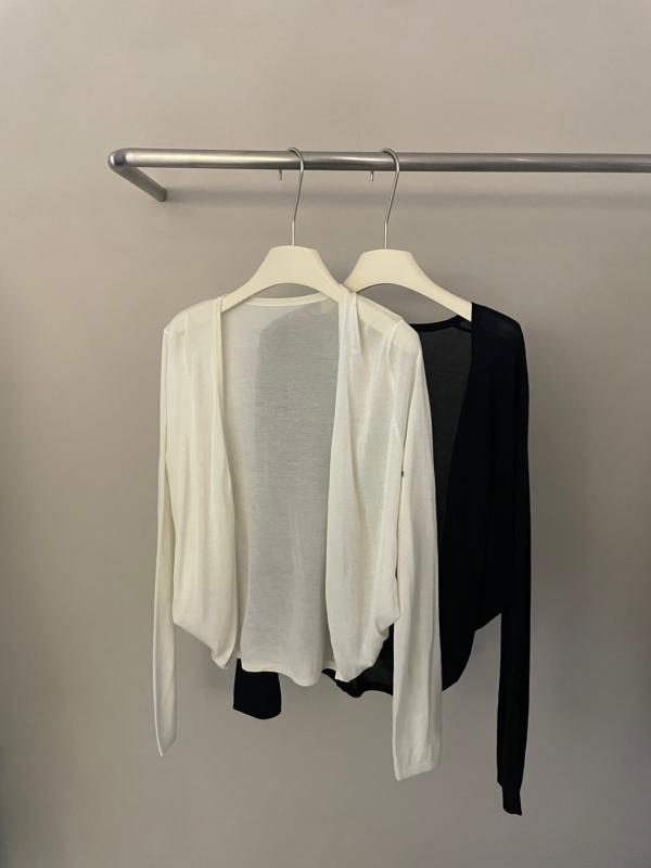 ジョーイの Lazy and Gentle 厚手 リヨセル シルク バット スリーブと ニット 長袖 カーディガン｜バランスケア　店