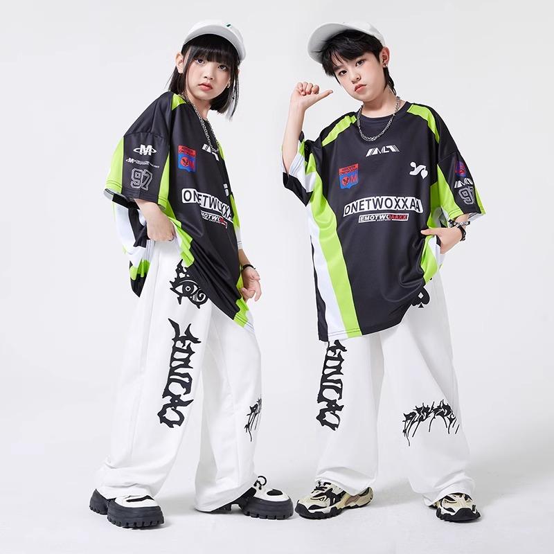ヒップ ホップ パフォーマンス 衣類 衣装 ユニフォーム ファッション ストリート ダンス 子供 男の子 女の子
