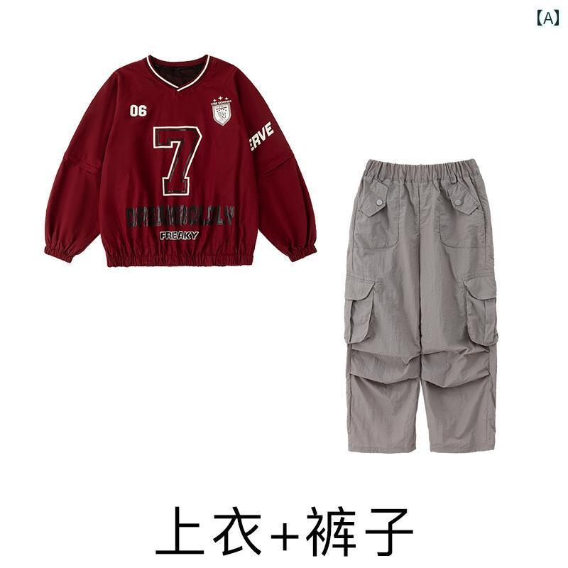 セットアップ キッズ おしゃれ ストリート ダンスの 子供用な 衣装 な クールな 男の子 スーツ ヒップ ホップ 女の子 ドラム パフォーマンス
