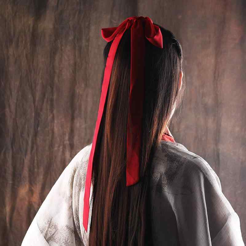 ヘアゴム リボン ヘアロープ ヘアバンド スカーフ カチューシャ 伸縮性 弾力性 耐久性 アクセサリー ファッション かわいい 韓国 レトロ ポニーテール