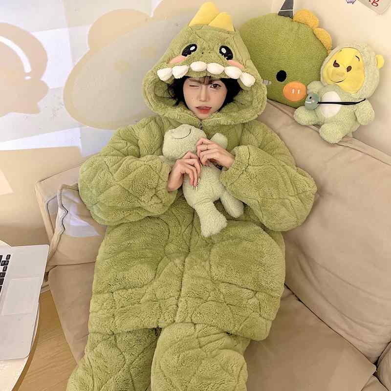 レディースパジャマ 女性用 おしゃれ かわいい 綺麗 ファッション リネン ホームウェア 服 綿 学生 オーバーサイズ 2024 コーラル ベルベット