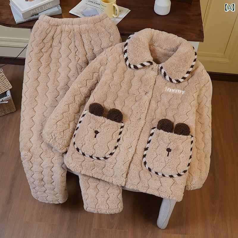 レディースパジャマ 女性用 おしゃれ かわいい 綺麗 ファッション リネン ホームウェア 服 綿 学生 オーバーサイズ 2024 秋冬