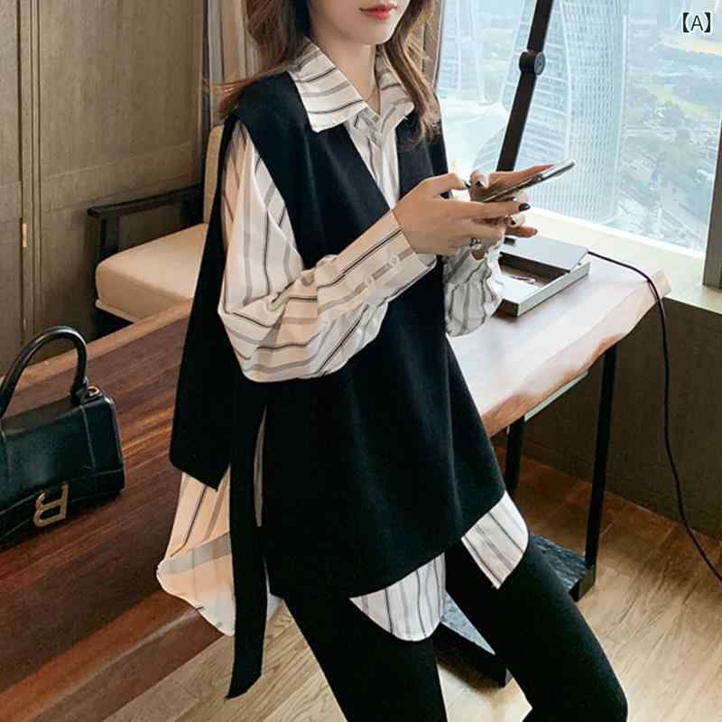 女性用ロングトップス 2024年 新 おしゃれ カジュアル ファッション かわいい 綺麗 ゆったりとした 大きいサイズ レディース 長袖