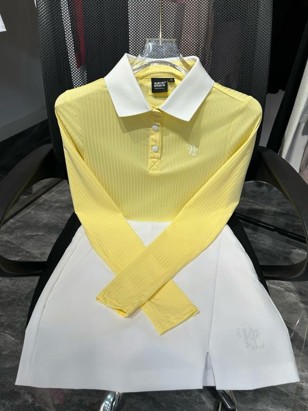 PLAYOFGOODHI ゴルフウェア レディース 夏用 ゴルフ 長袖 スーツ スリム スカート