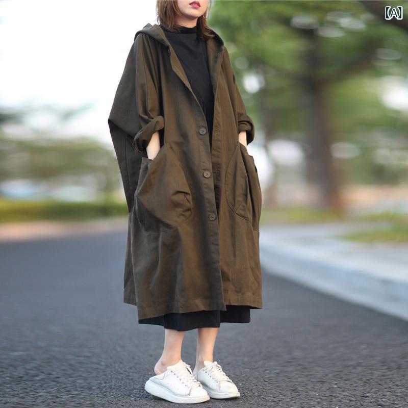 女性ウィンドブレーカー カジュアル おしゃれ 綺麗 かわいい ジャケット レディース 2024年 新 コート ファッション ゆったり グリーン ブラック
