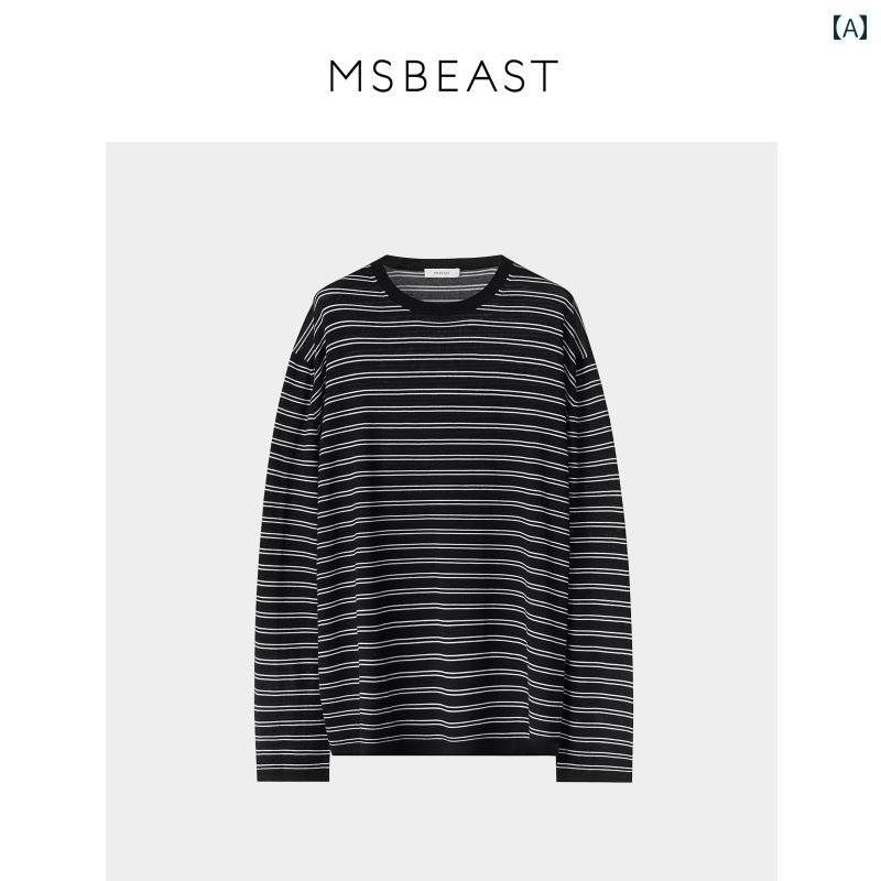 トップス レディース おすすめ おしゃれ フリーサイズ カラバリ豊富 MSBEAST 肌に 優しい 柔らかな 極細 ウール 知的 ストライプセット アップ ポロ / ラウンドネック シルエット T ショーツ｜バランスケア　店