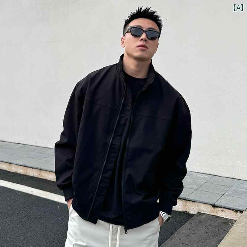 ジャケット メンズ 秋冬 大きいサイズ ストレッチ 暖かい アウター ビジネス 綺麗め カジュアル 無地 黒 茶 紺 ベージュ ブラウン ブラック ネイビー ブラック スプライシング スタンドカラー コーチ ジャケット メンズ 春秋 アメリカン カジュアル ベースボール ジャケット