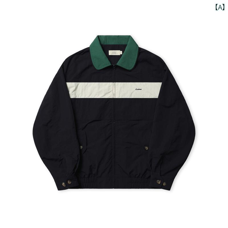 ジャケット マウンテンパーカー メンズ アウトドア 暖かい 防寒 ジャケット EviStub 24 FW NewVintage グリーン カラー ナイロン 防水 レトロ スポーツ コーチ ジャケット コート メンズ 秋｜バランスケア　店