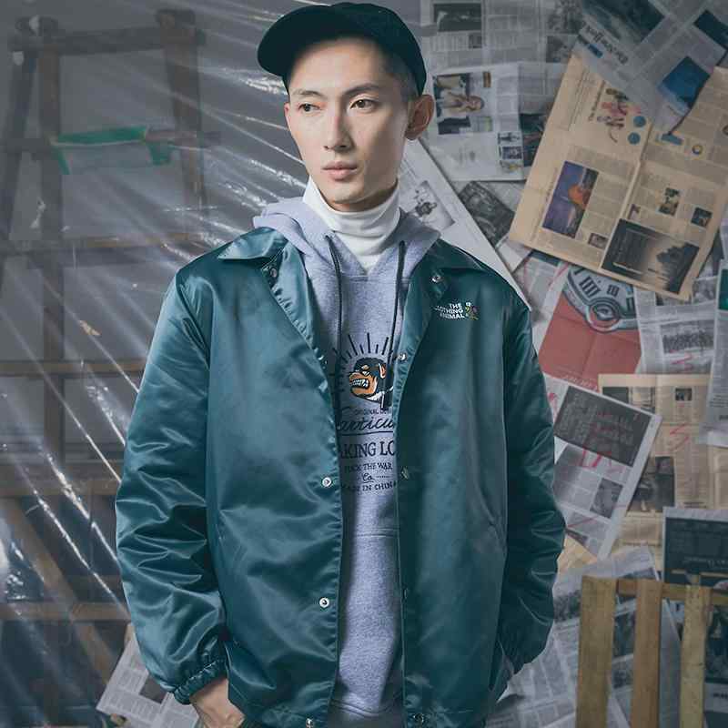 ジャケット マウンテンパーカー メンズ アウトドア 暖かい 防寒 ジャケット TCA グレー グリーン プリント クラシック コーチ ジャケット コート 防風 防水 アウトドア レトロ アメリカン ストリート