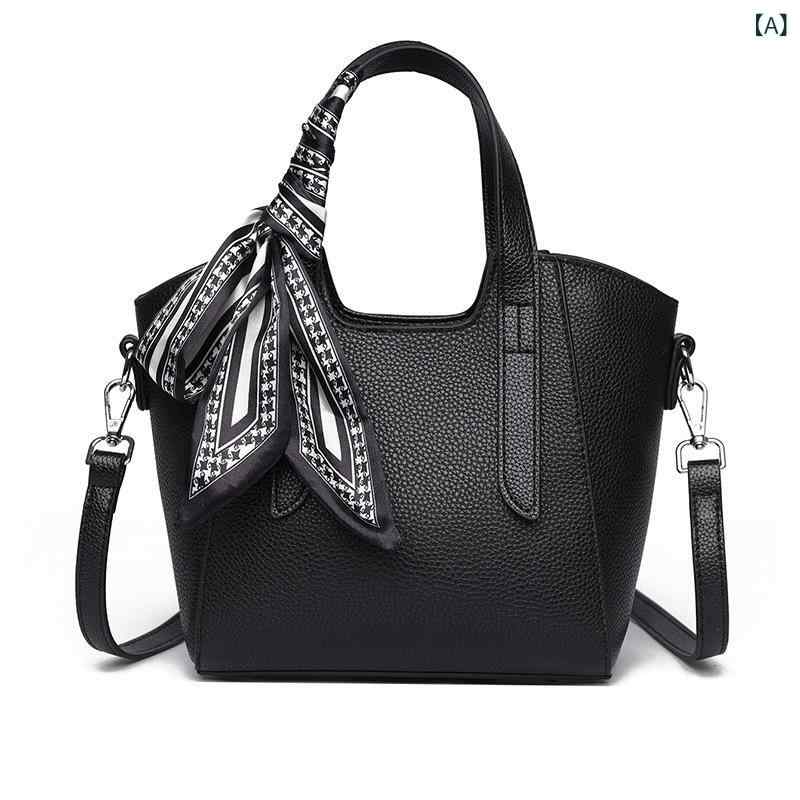 レディース カゴバッグ トップ 層 牛革 シングル 肩 斜め ショルダーバッグ 女性 ハンドバッグ 2025項 ファッション バケツ バッグ シンプル 野菜 バスケットは シルク タオルを 送る