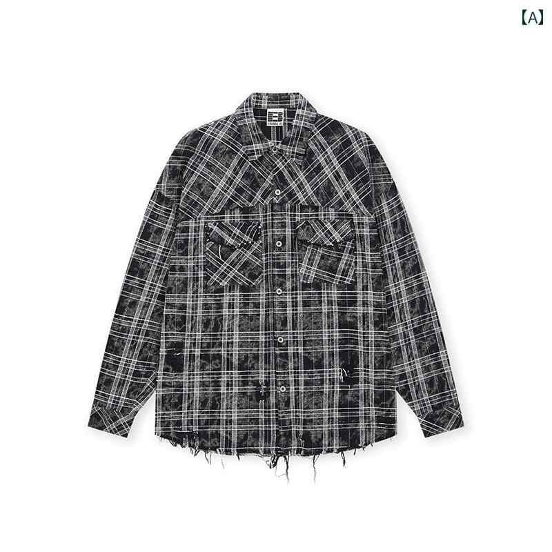 チェック シャツ ブラウス ドロップショルダー 羽織り メンズ レディース ジャケット 長袖 春 ゆったり おしゃれ カジュアル シンプル アウター ファッション 万能 便利 15,450円