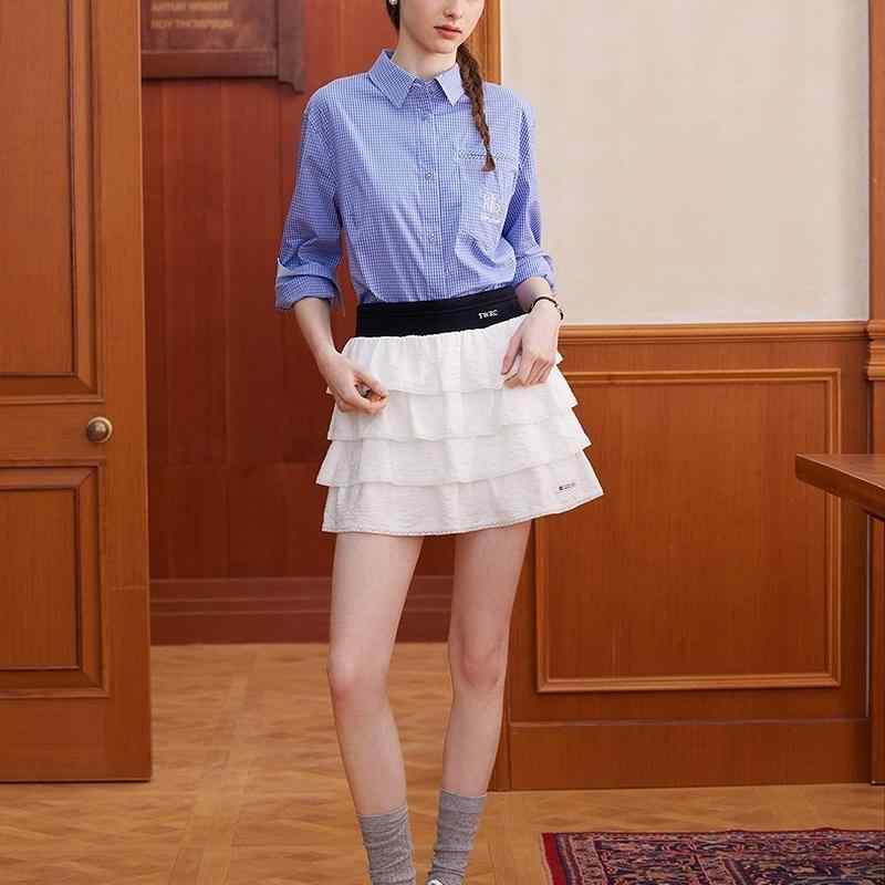 チェックシャツ ユニセックス 男女兼用 カジュアル ギンガム トップス ファッション メンズ レディース 春秋 長袖 TTYC 251202 W 798 青 ブルー