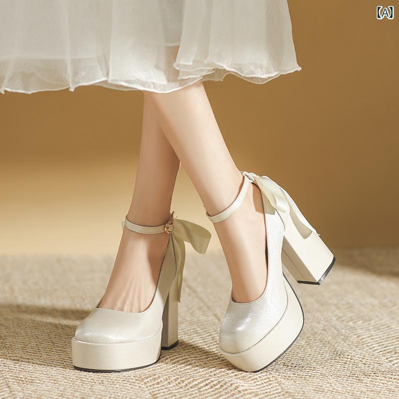 ハイヒール パンプス レディース 朦々たる 踵 シューズ 瀬戸もの御召しもの 春 小っちゃい向け 雨合羽 繻子 フレンチ レトロ 格好のいい 心地よい 分かりやすい 流行り物 全能 助けになる 可愛らしい 白いこと