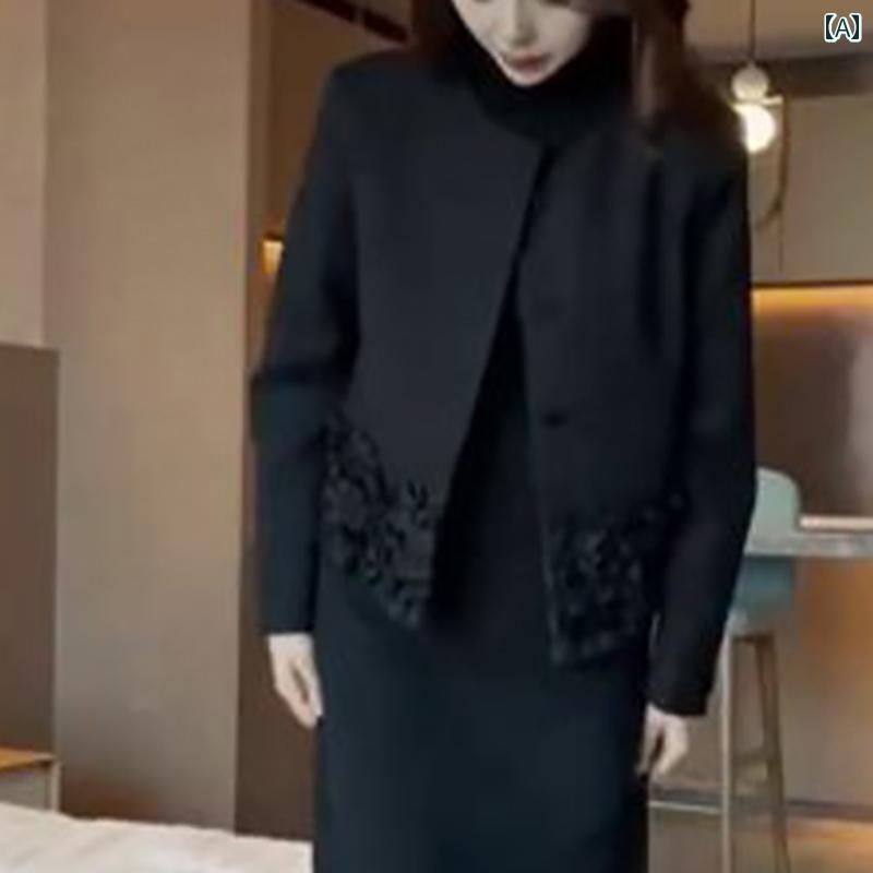 お召しもの背広 レディース お上さん用 ロイヤル 西洋 お召しもの お召しもの 寄りあい 今めかしい 好いたらしい フォーマル 礼服 御芽出度 上衣 スコート お嬢様 黒いこと
