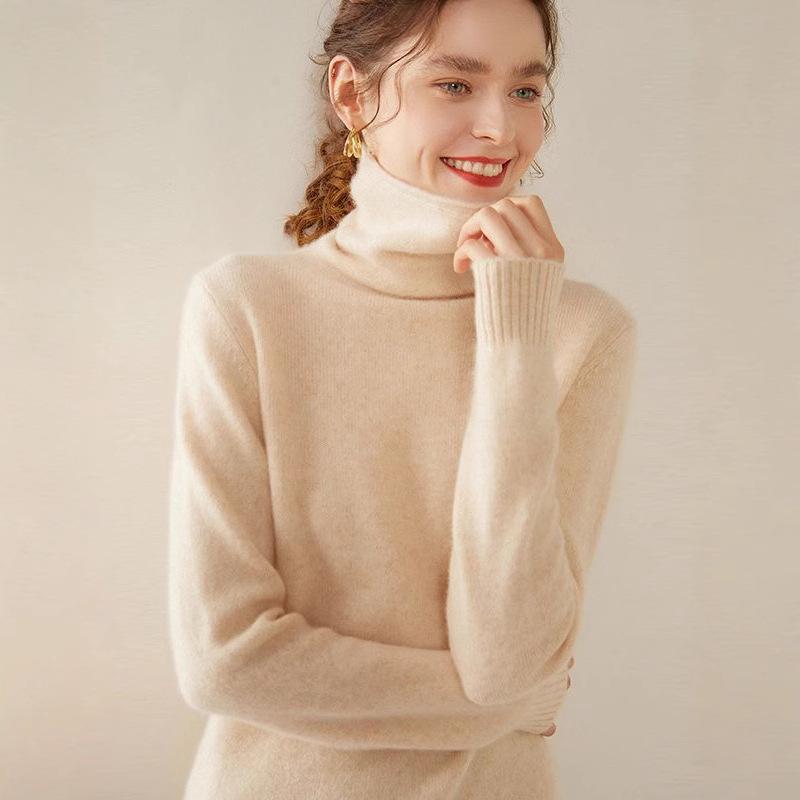 ニットセーター レディース 秋冬 厚手 ハイネック ゆったり カシミヤ 暖か素材 ルーズフィット カジュアル インナー トップス ベーシック 普段使い