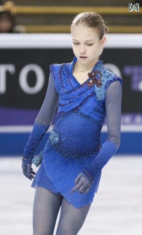 フィギュア アイス スケート 衣装 レディース 子供 スカート ドレス スポーツウェア パフォーマンス トレーニング バレエ 練習 プロ アマチュア ダンス 競技 ブルー