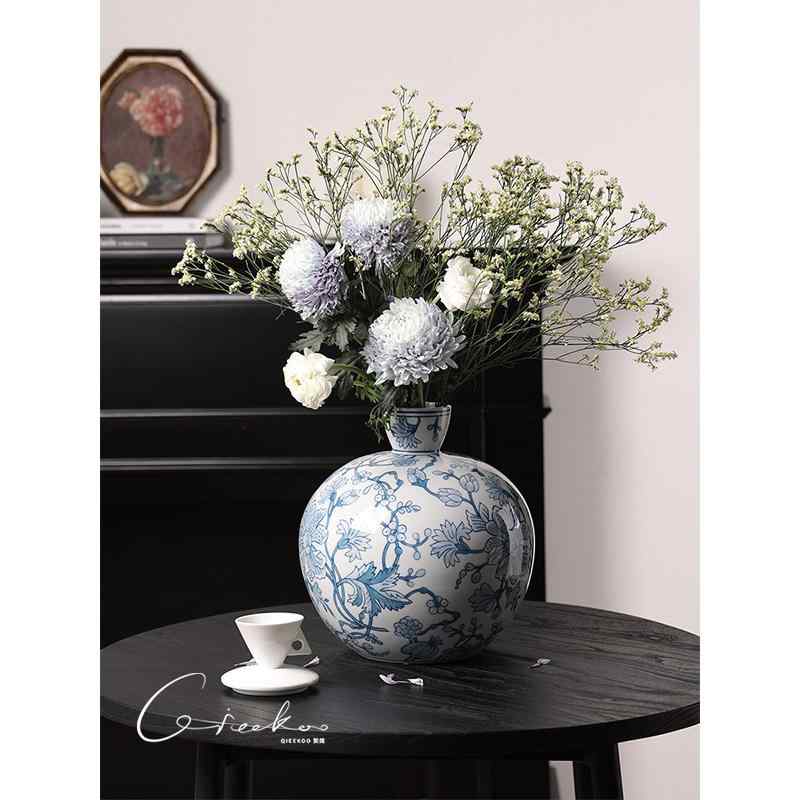 花立て 御花 事務机 事務室 お座敷 お座敷 リビング 夕ご飯 Qikuo Home Furnishing Serenity Quiet Poppy 続きもの 白いこと 彩 瀬戸もの かざり付ける