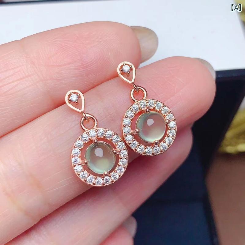 ピアス 石 ピアス 石 カラー ジュエリー ブドウ 石 925 銀 ピアス 耳 飾り シンプル ファッションの 爆発的な レトロ イヤリングが 国境を 越えて 代行｜バランスケア　店