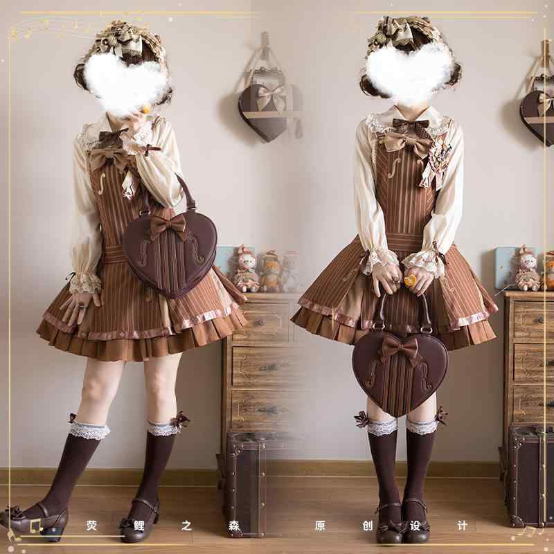 衣装 病み可愛らしい 御姫様御召しもの ロリータ服 シュロの葉 御召しもの コスプレ御召しもの ロリータ 御召しもの コスプレ 螢光 鯉の 森 斑点模様 提琴 JSK 御召しもの ロリータロリータ 遊撃手