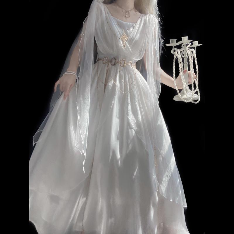 ワンピース 病みかわいい プリンセスドレス ロリータ服 リボン コスチューム コスプレ衣装 ロリータ ドレス コスプレ ノースリーブ 民族 風 フェアリー オラクル ロリータ ドレス 春夏 秋冬に 適用 単品他の 素材の 大きい スカート 18歳以上に|バランスケア 店