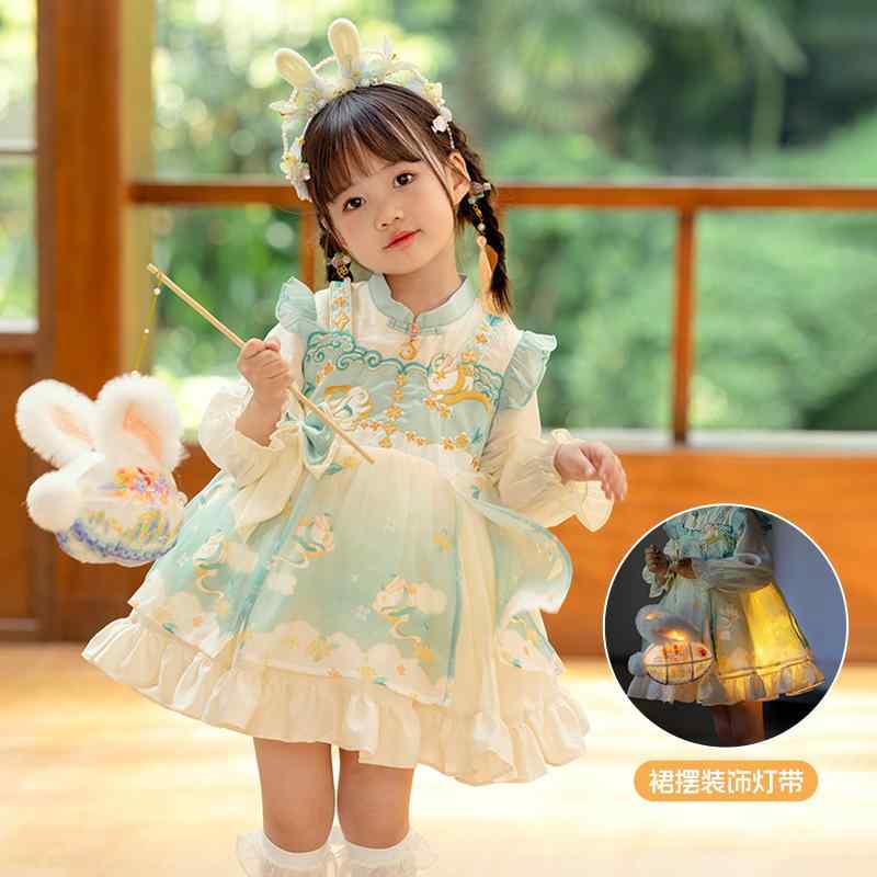 かわいい 姫様 変装 仮装 ロリータ服 ふんわり ワンピース ロリータ　ドレス　コスプレ MenghuGui Tuji Hanfu 女の子 チャイナ風 ロリータ ベビー 子供 ドレス プリンセス