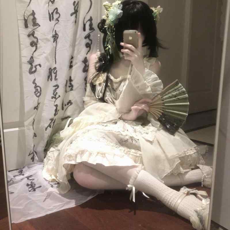 衣装 病み可愛らしい 御姫様御召しもの ロリータ服 シュロの葉 御召しもの コスプレ御召しもの ロリータ 御召しもの コスプレ 【 春風 子 あり】 うさぎ 殺すこと 隊 瀬戸もの風 ロリータ JSK 返品 不可